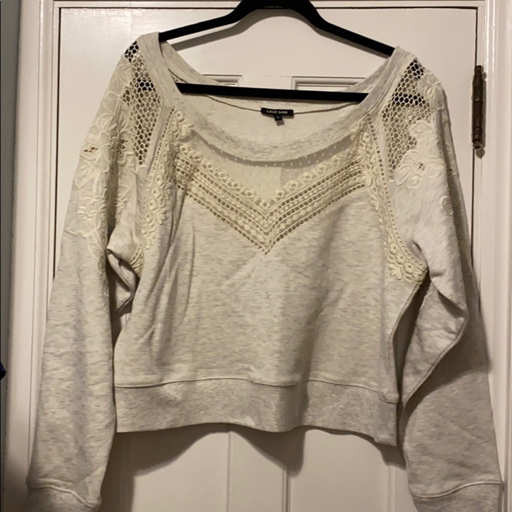 Love Sam Papillion Heather Sweatshirt